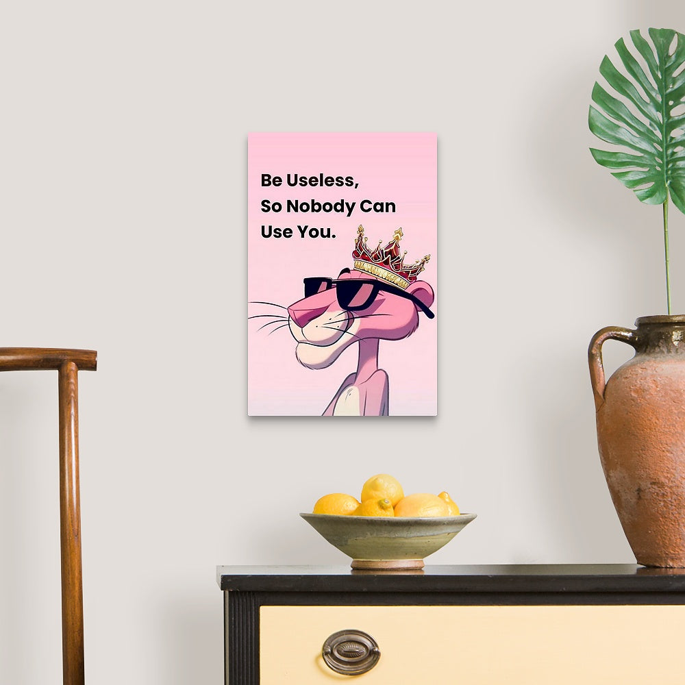 King Pink Panther Diamond Painting Canvas