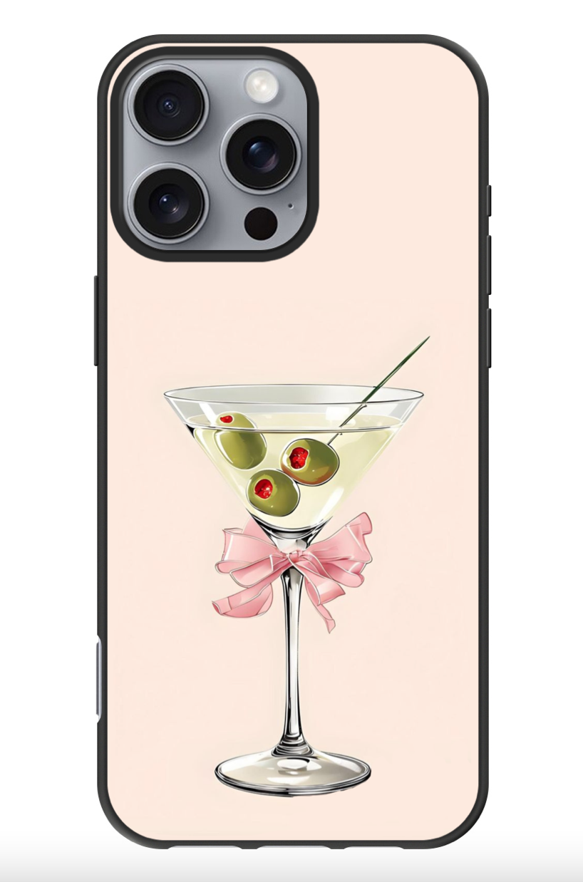 Martini Cocktail Pink Custom Print Iphone Case