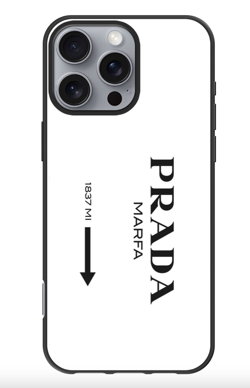 Prada Marfa custom print Iphone case